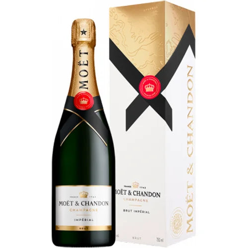 5 Champagne Set: Moët & Chandon Grand Vintage, Moët & Chandon Impérial, Veuve Clicquot Brut, G.H. Mumm Brut & Taittinger Brut Réserve 5x 750 ml